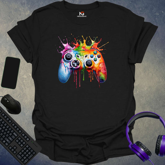 Colorful Splash Controller T-Shirt