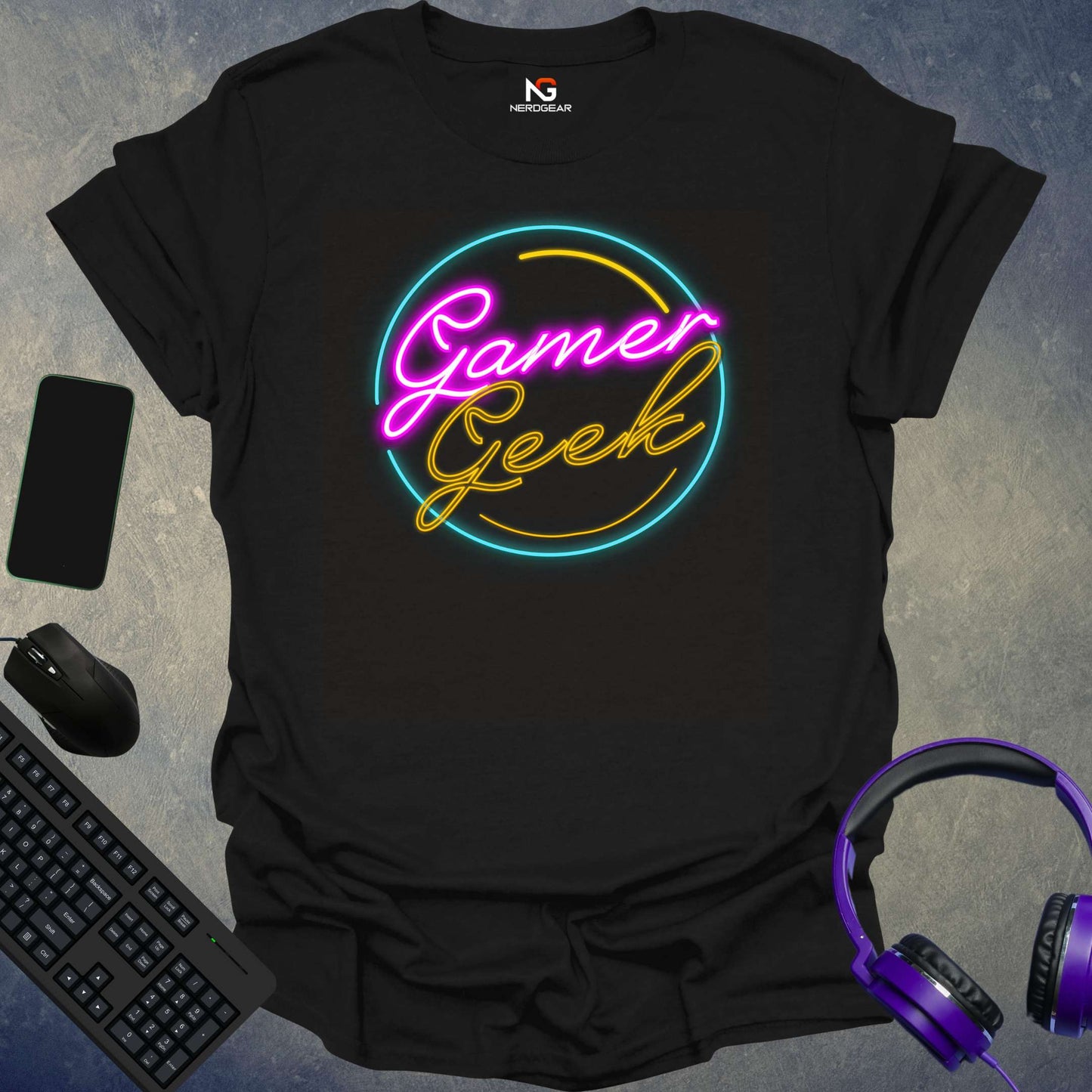 Gamer Geek Neon T-Shirt