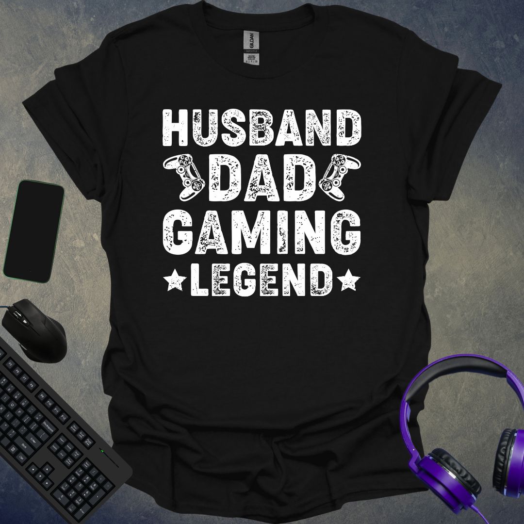 Husband Dad Gaming Legend T-Shirt