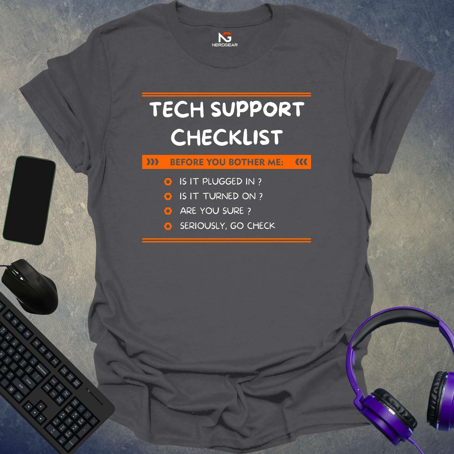 Tech Support Checklist T-Shirt