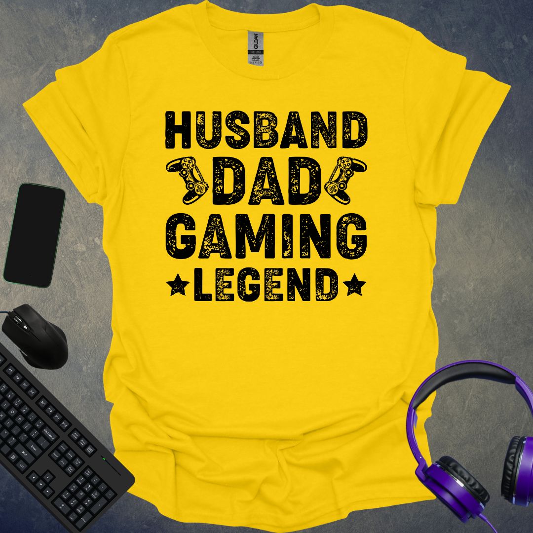 Husband Dad Gaming Legend T-Shirt