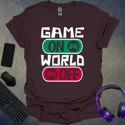 Game On World Off T-Shirt