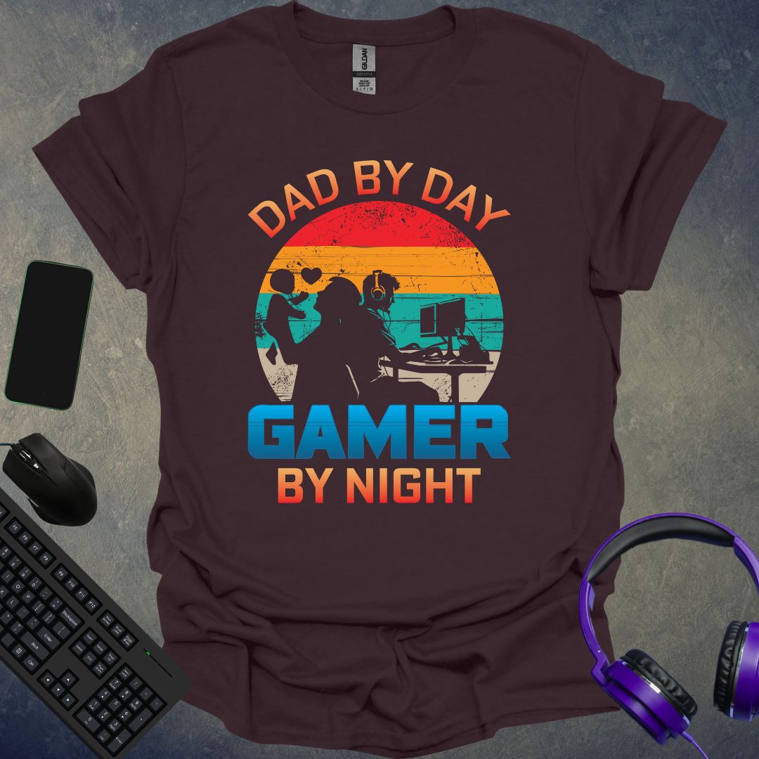 Dad By Day Gamer By Night T-Shirt