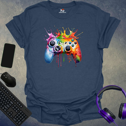 Colorful Splash Controller T-Shirt