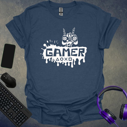 Gamer Skeleton Hand T-Shirt