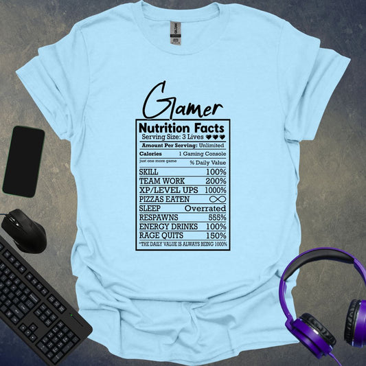 Gamer Nutrition Facts T-Shirt