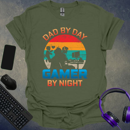 Dad By Day Gamer By Night T-Shirt