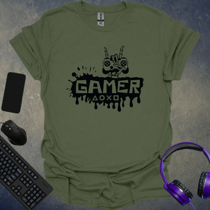 Gamer Skeleton Hand T-Shirt