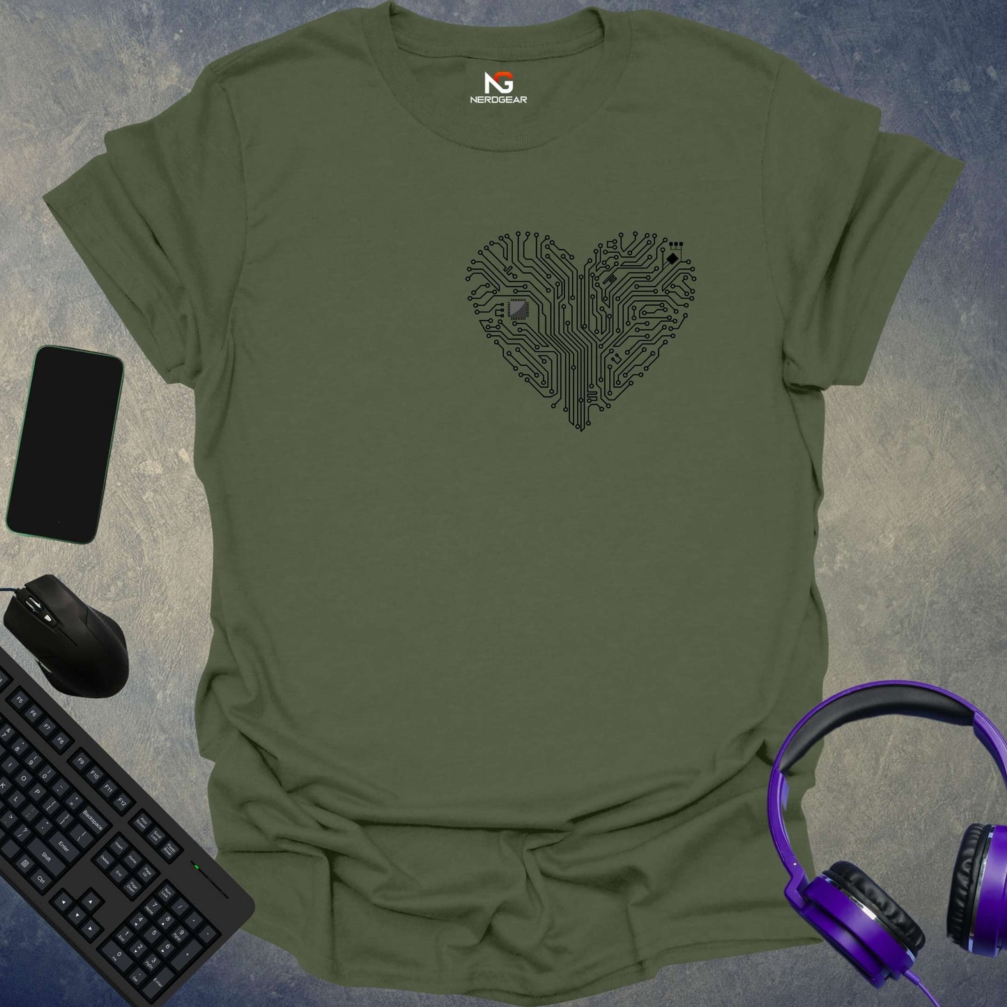 Motherboard Heart T-Shirt