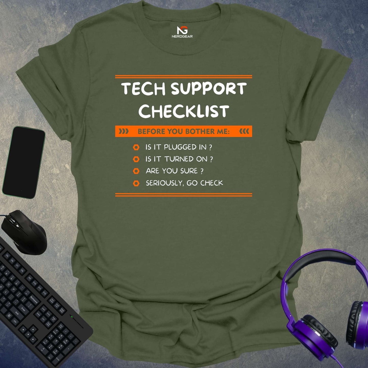 Tech Support Checklist T-Shirt