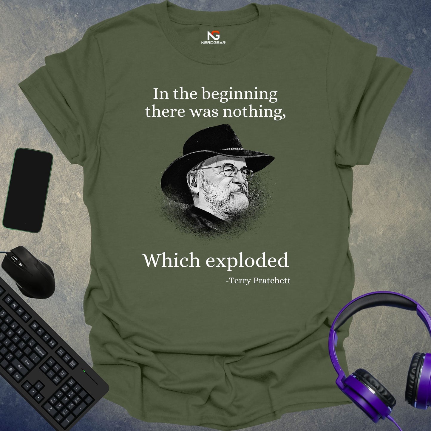 Pratchett - In The Beginning There Was Nothing, Which Exploded T-Shirt