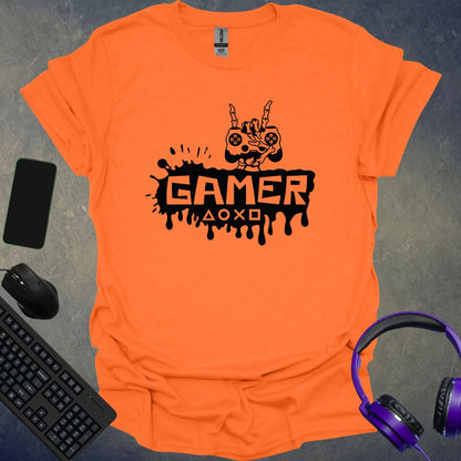 Gamer Skeleton Hand T-Shirt