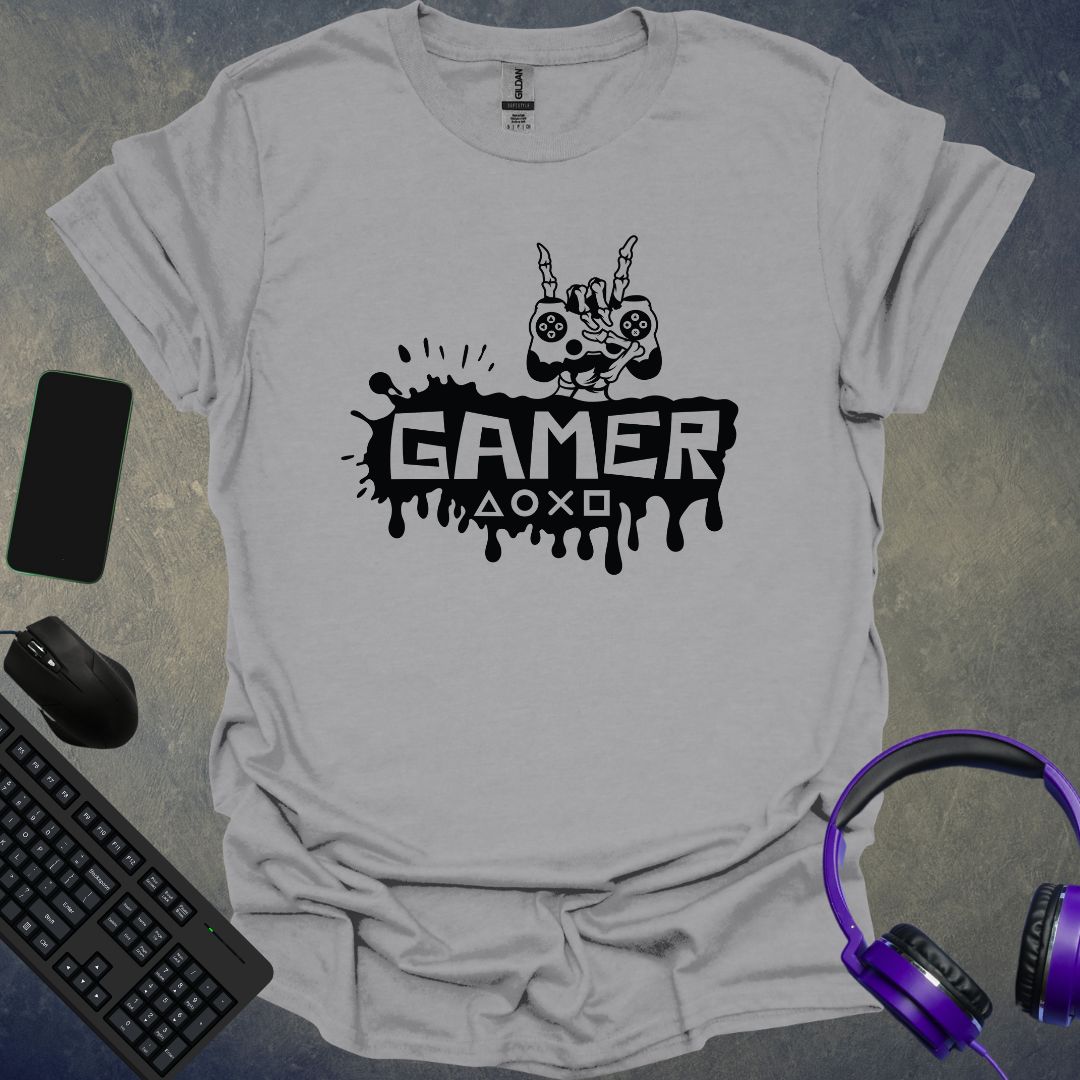 Gamer Skeleton Hand T-Shirt