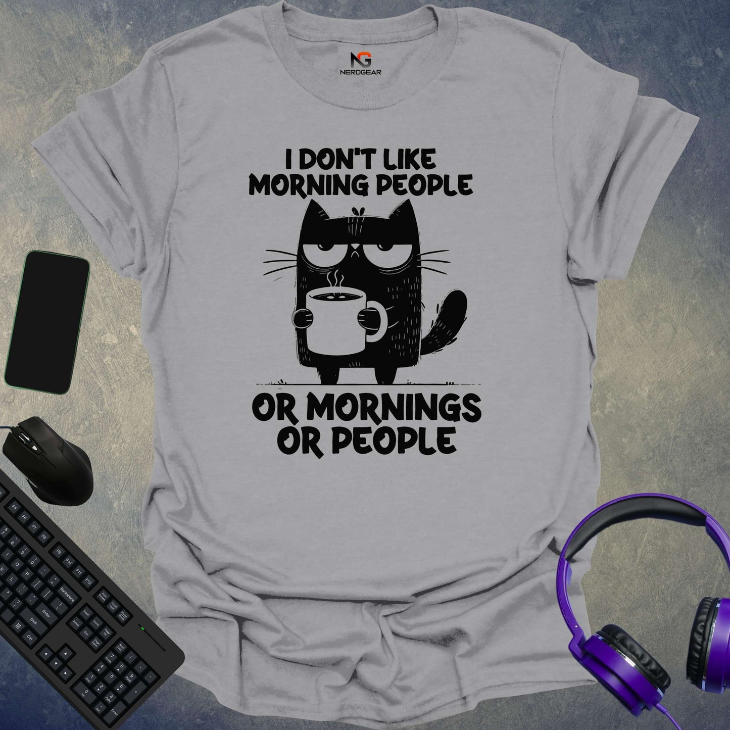 I Don't Like Morning People T-Shirt