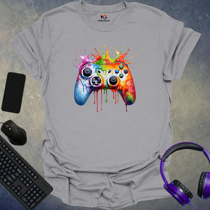 Colorful Splash Controller T-Shirt