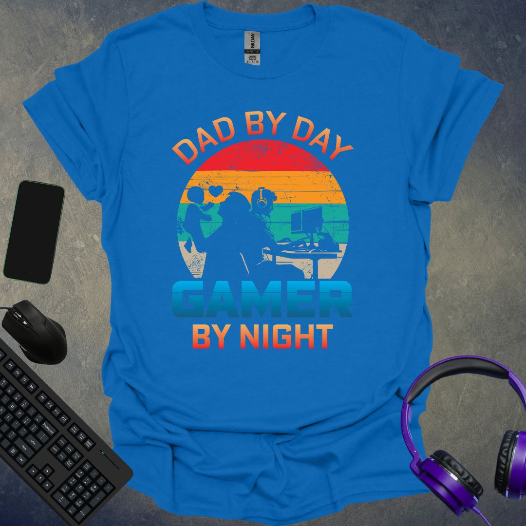 Dad By Day Gamer By Night T-Shirt