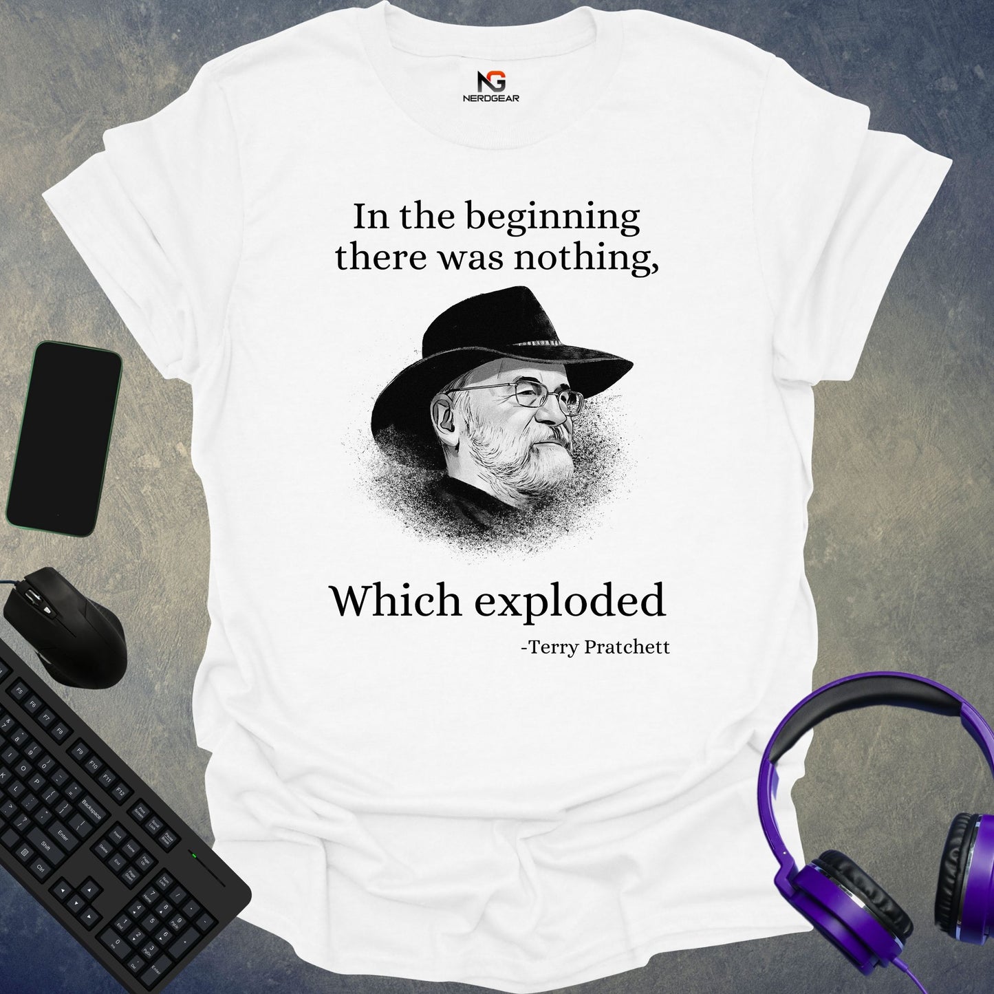 Pratchett - In The Beginning There Was Nothing, Which Exploded T-Shirt