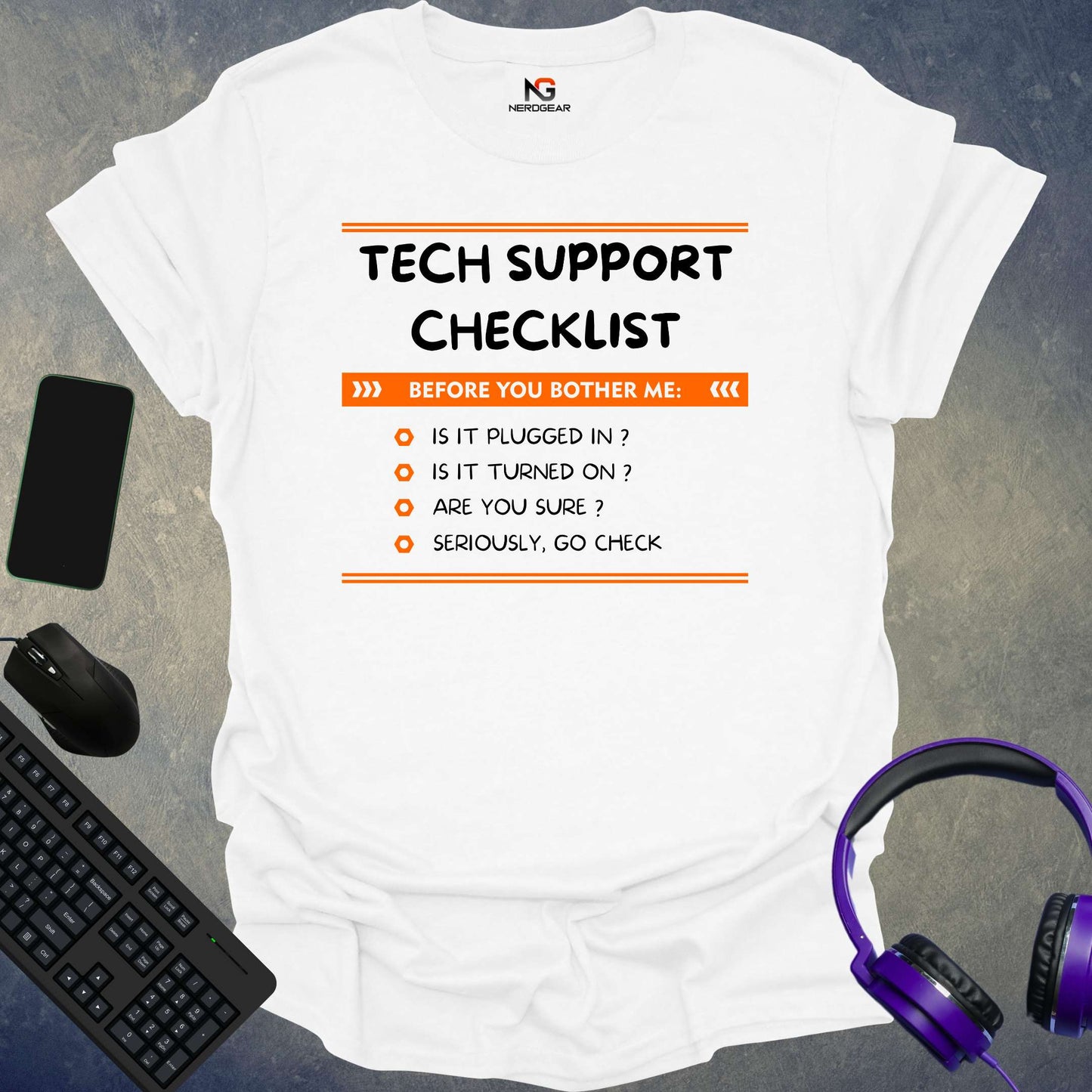 Tech Support Checklist T-Shirt