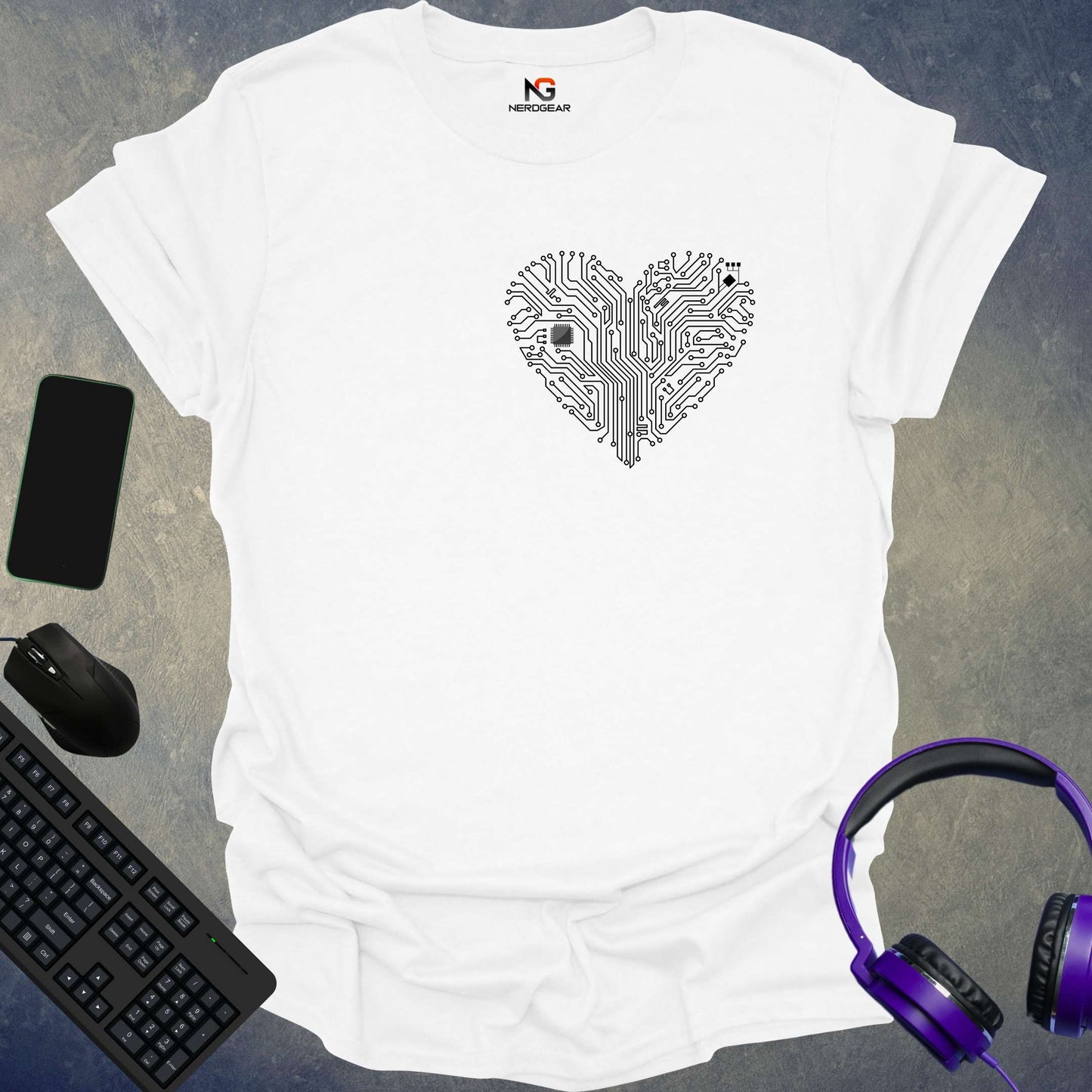 Motherboard Heart T-Shirt