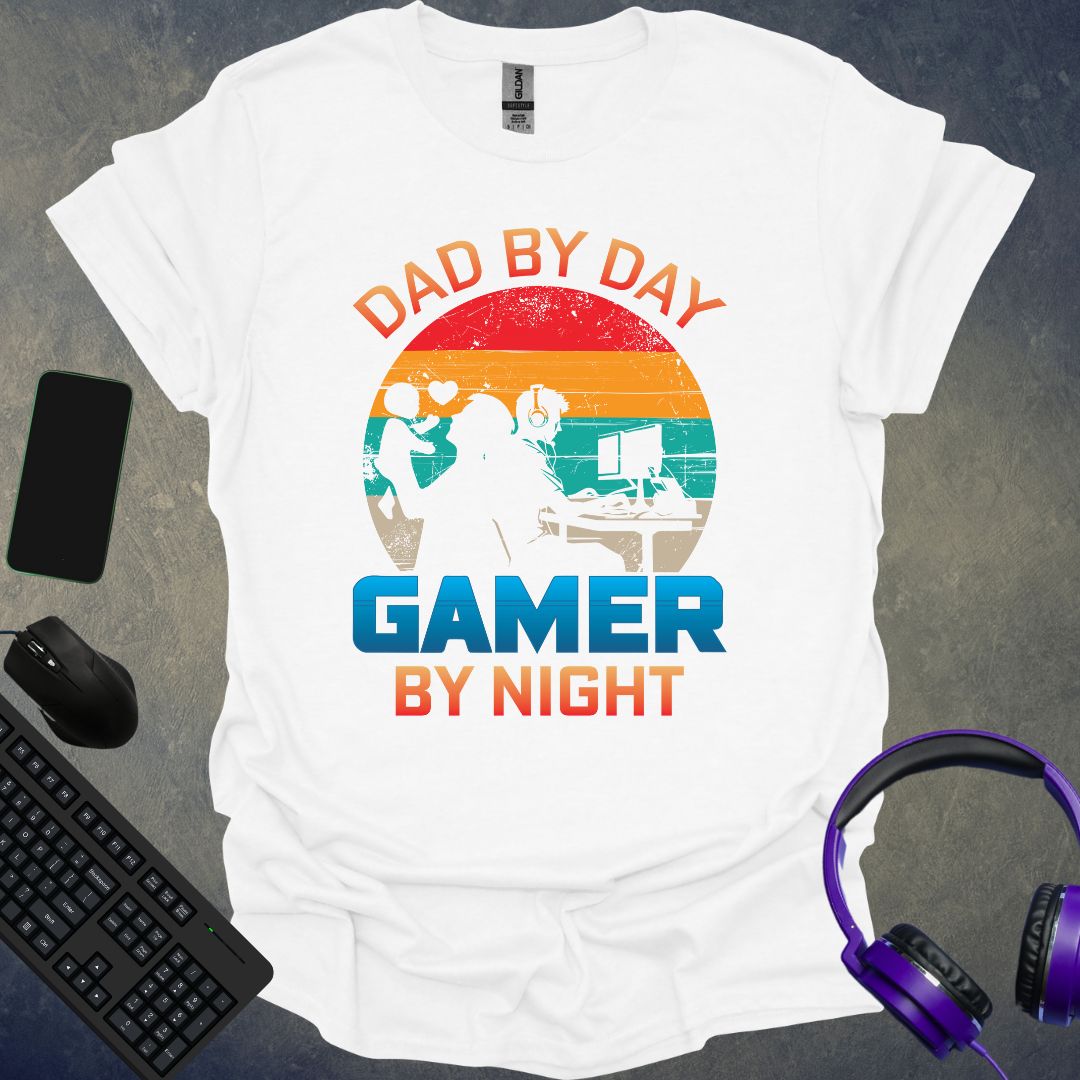 Dad By Day Gamer By Night T-Shirt