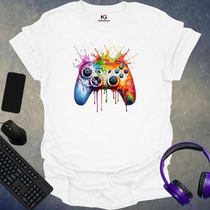 Colorful Splash Controller T-Shirt